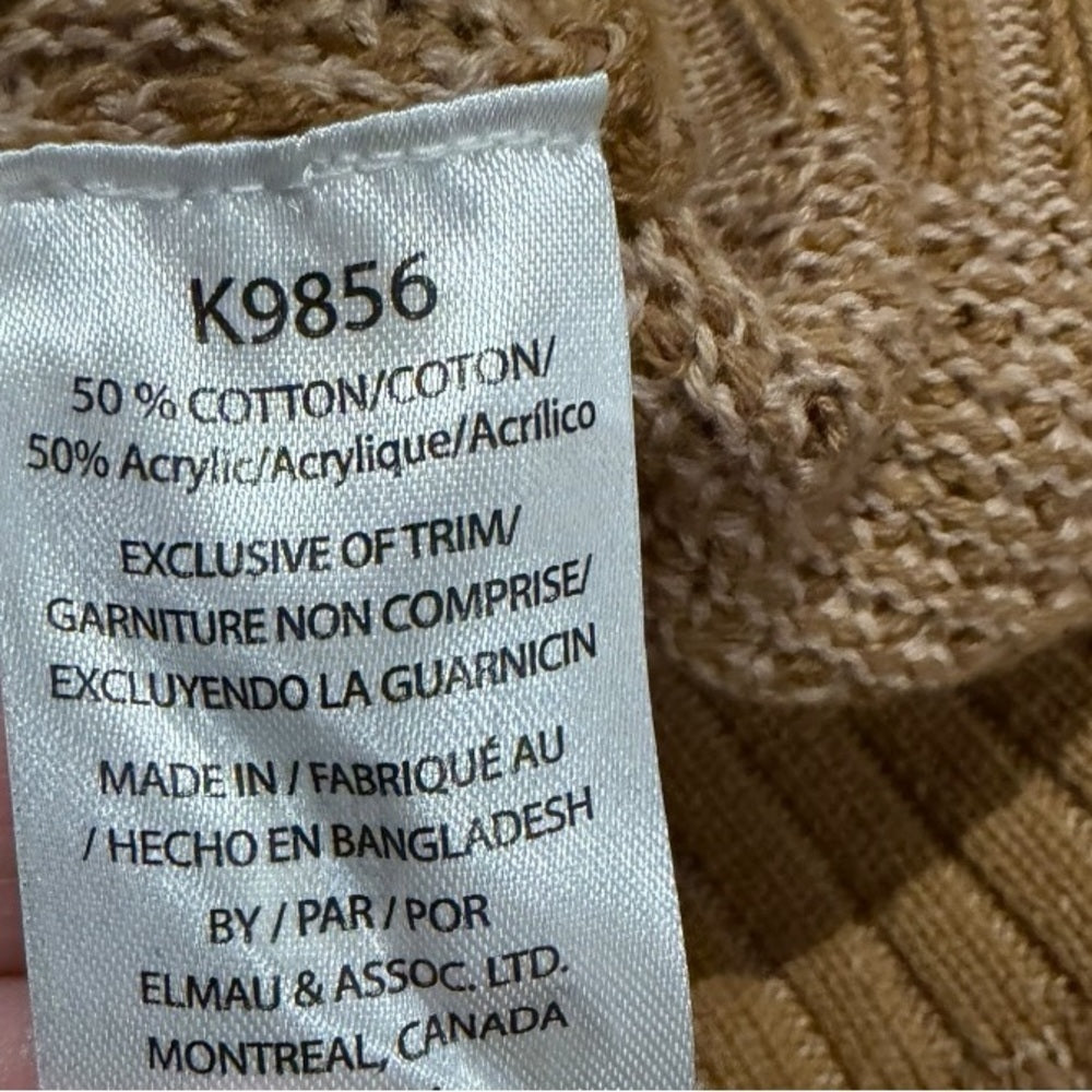 Kangol Men's Camel Crewneck Sweater