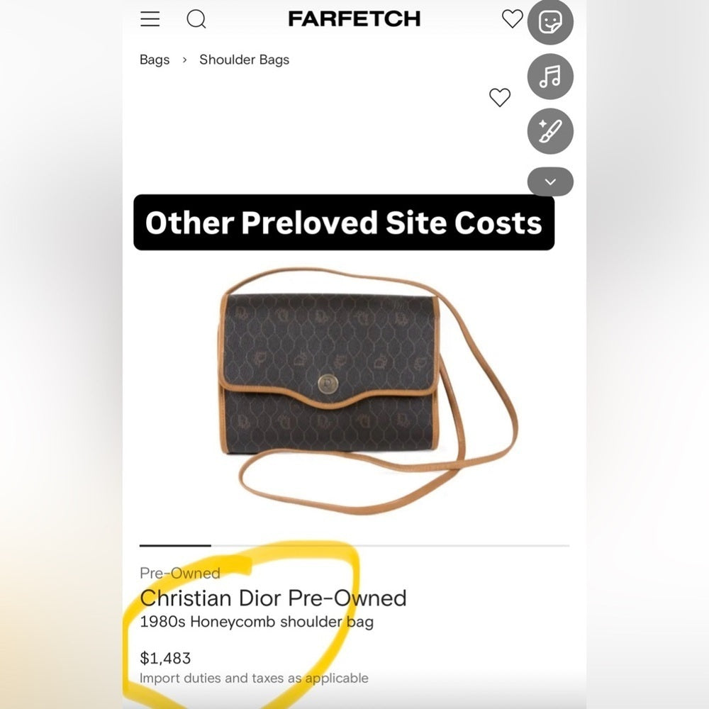 Dior Black and Tan Crossbody Bag