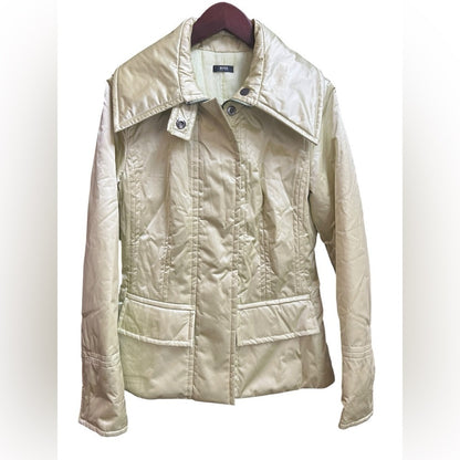 Hugo Boss Women's Light Lime Puffer Jacket - Casual, Winter - Size M