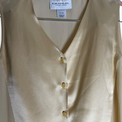 Emanuel Ungaro - Designer Silk Blend Top - Elevated Wear - Size 10