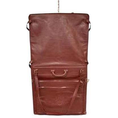 Cartier Rich Brown Leather Travel Bag