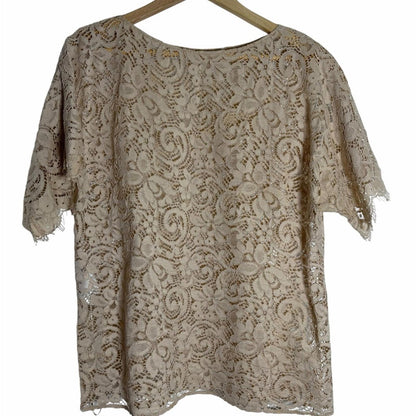 Dolce & Gabbana Beige Lace Top