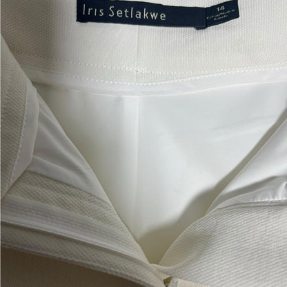 Iris Setlakwe Cream Straight Leg Pants