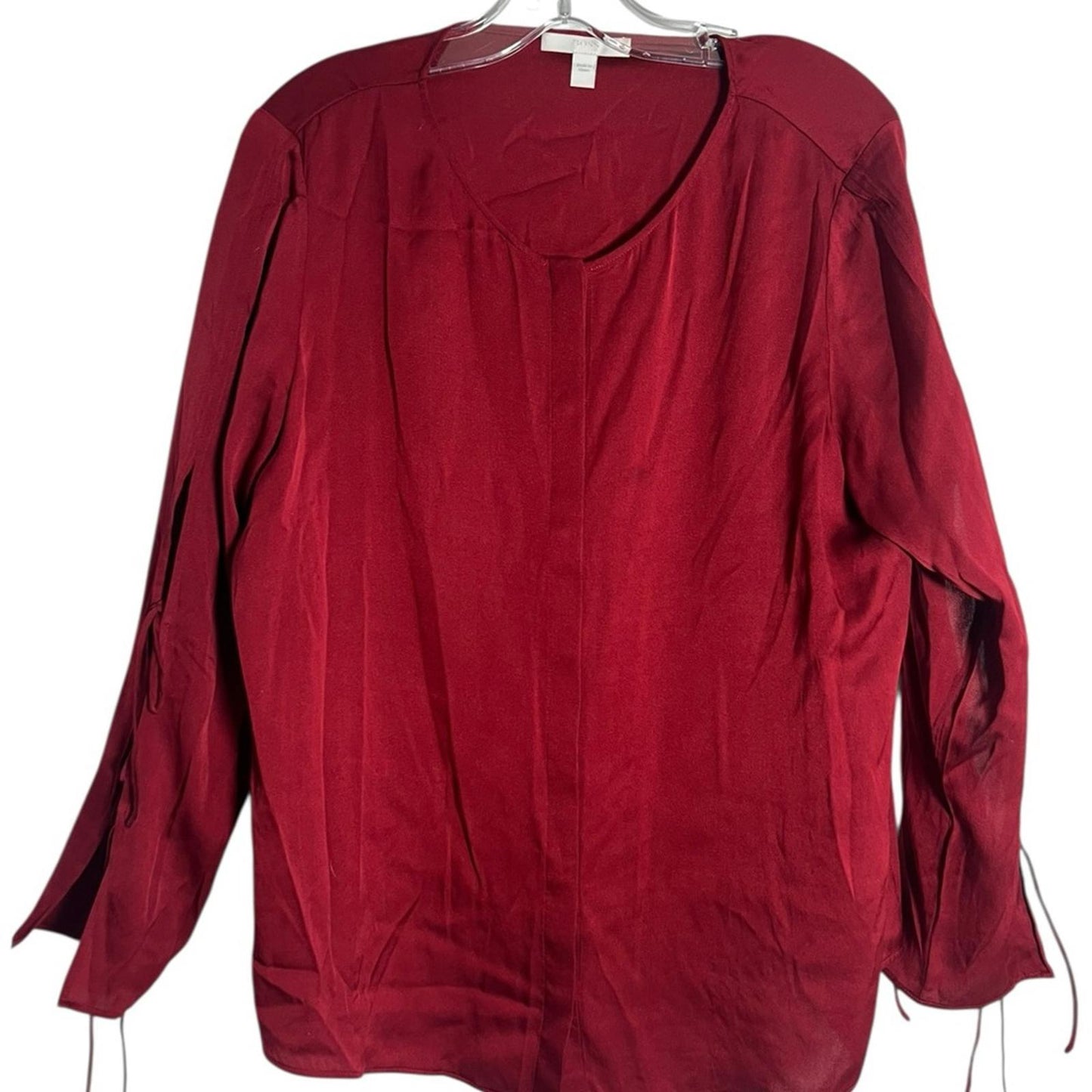 HUGO BOSS Rich Red Silk Blouse
