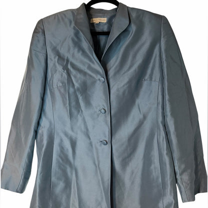 Lord & Taylor Sky Blue Women's Pantsuit - Silk - Workwear - Size 6