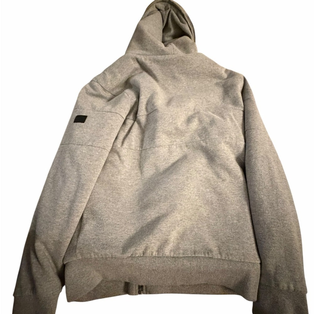 Armani Exchange Heather Gray Zip-Up Hoodie - Casual XS