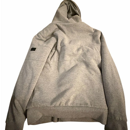 Armani Exchange Heather Gray Zip-Up Hoodie - Casual XS