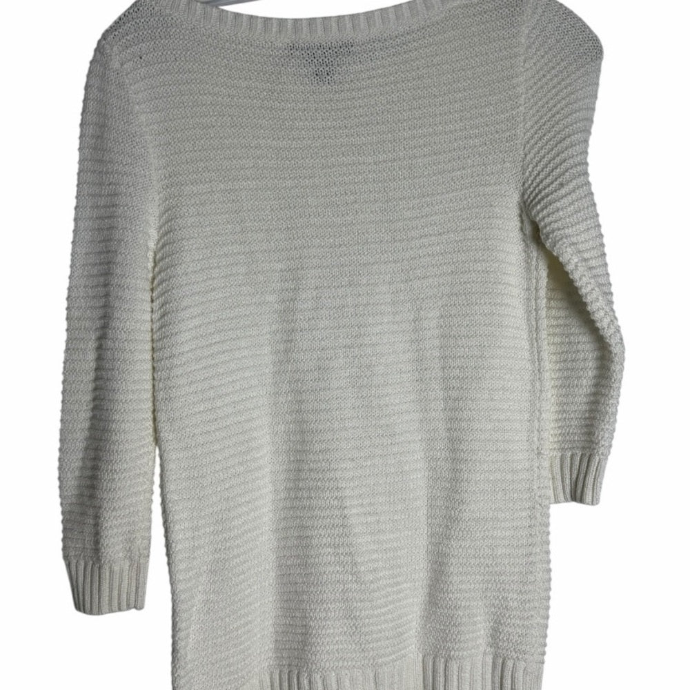 Ralph Lauren Cream Women's Crew Neck Sweater - Size Small