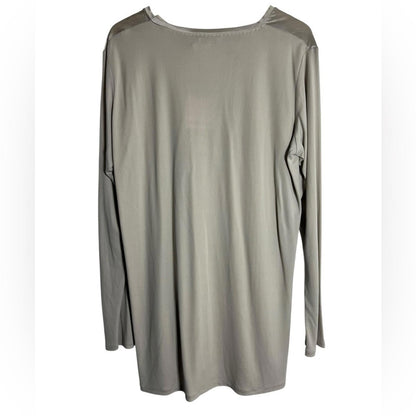 Marina Rinaldi Silver Silk Tunic