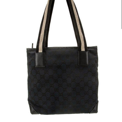 Gucci Black Textured Tote with Contrasting Straps - Authenticity Certificate