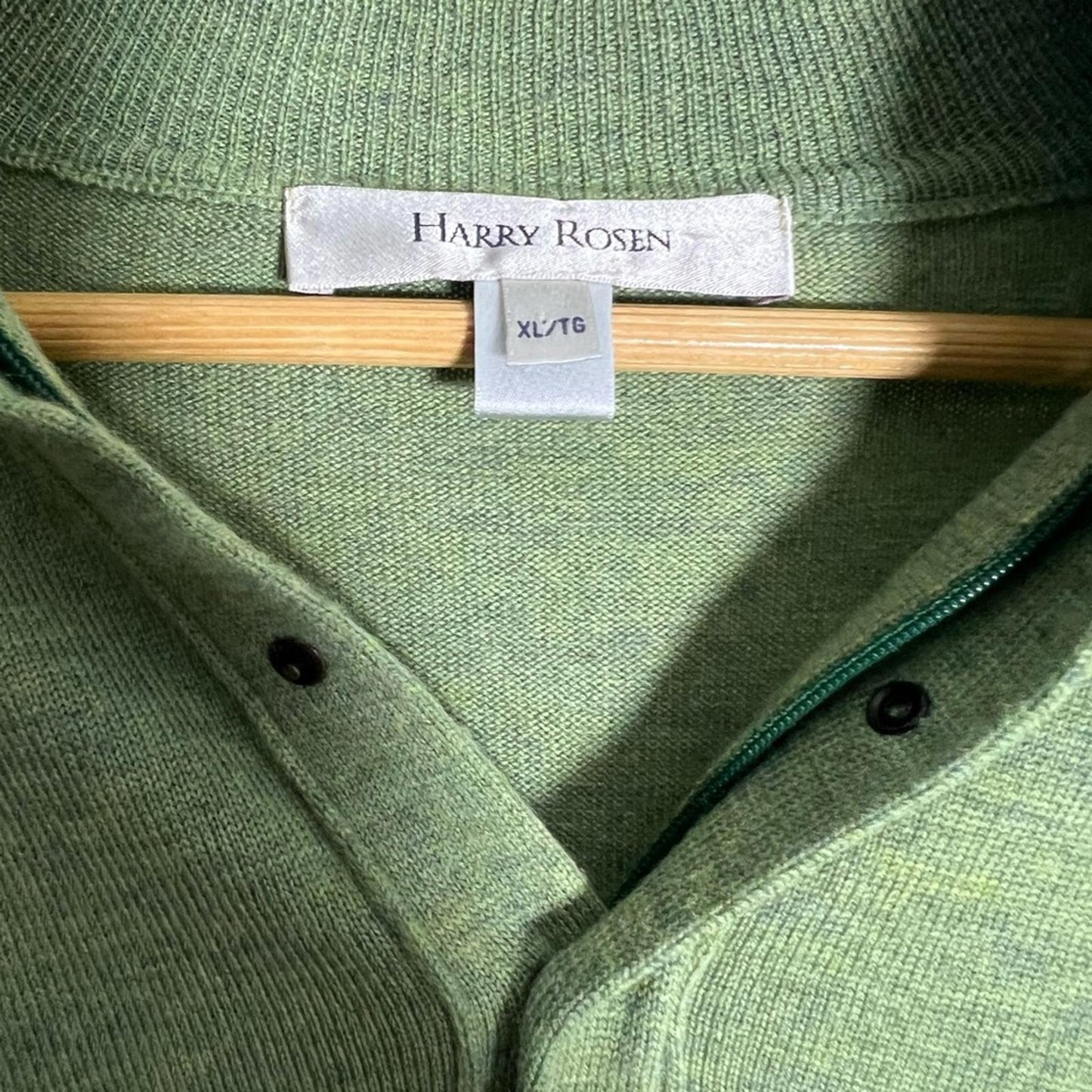 Harry Rosen - Green Men's Zip-Up Sweater