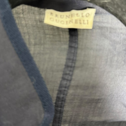 Brunello Cucinelli Dark Blue Blazer, Office Chic /Night Out - Elevated - Size M