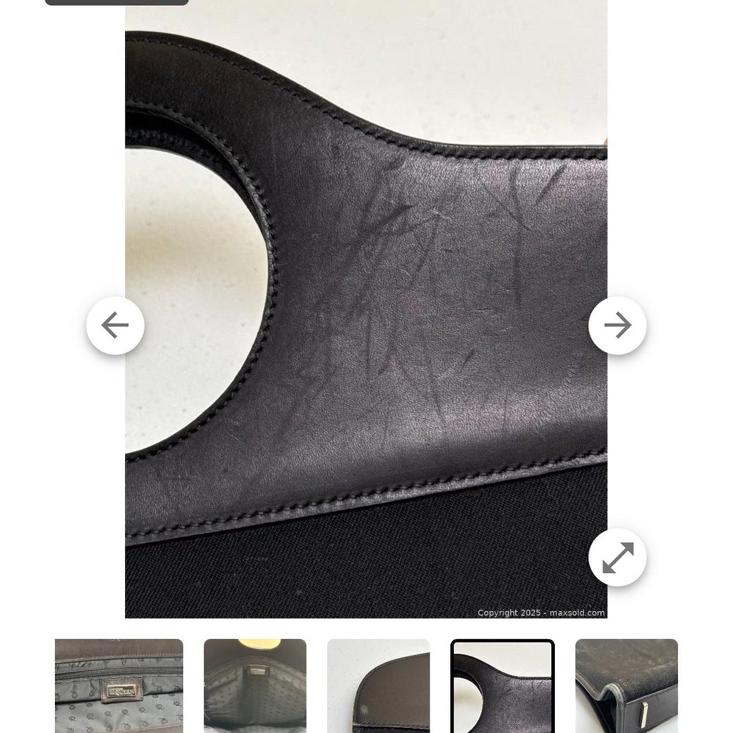 Alexander McQueen Black Tote Bag - Authenticity Certification