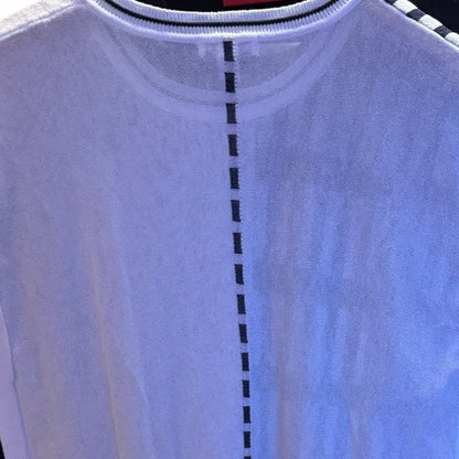 SPANNER Black and White Geometric Blouse - Office Wear - Size M