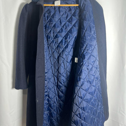 Pierre Cardin Paris - Navy Pea Coat - Size 12