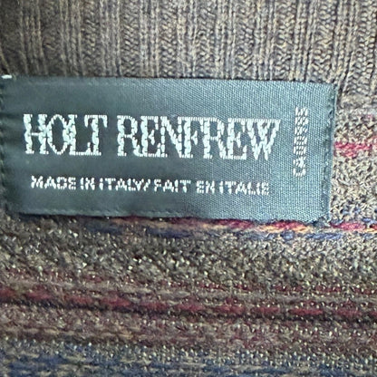 Holt Renfrew - Men's Multicolor Crewneck Sweater - Virgin Wool - Size Medium