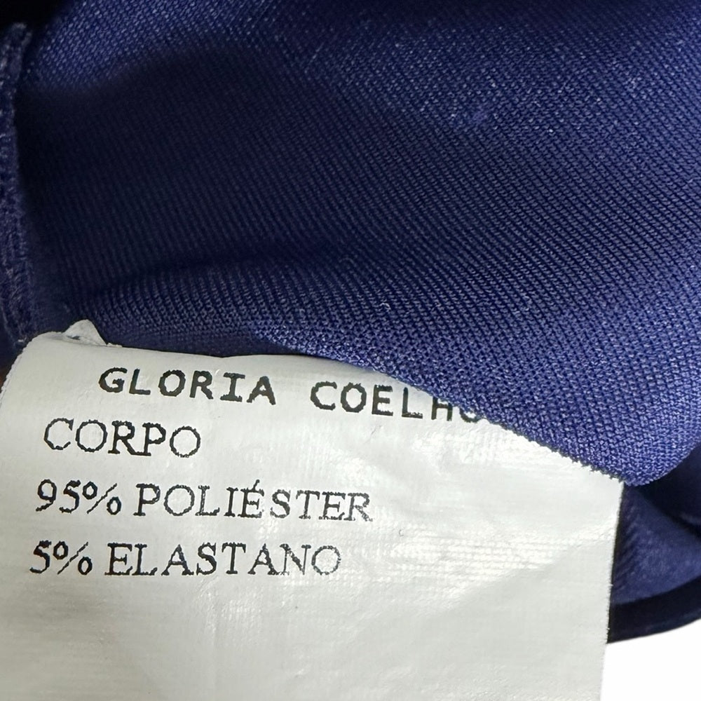 Gloria Coleho Elegant Navy Long Sleeve Dress - Office Wear - Night Out - Size M