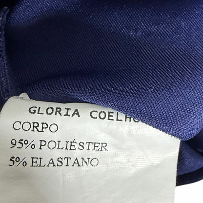 Gloria Coleho Elegant Navy Long Sleeve Dress - Office Wear - Night Out - Size M