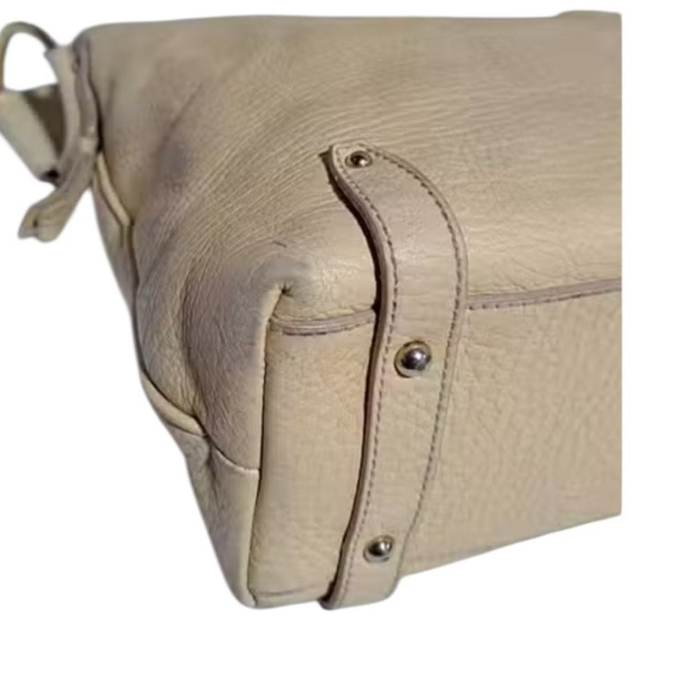 Dolce & Gabbana Cream Leather Women's Bag