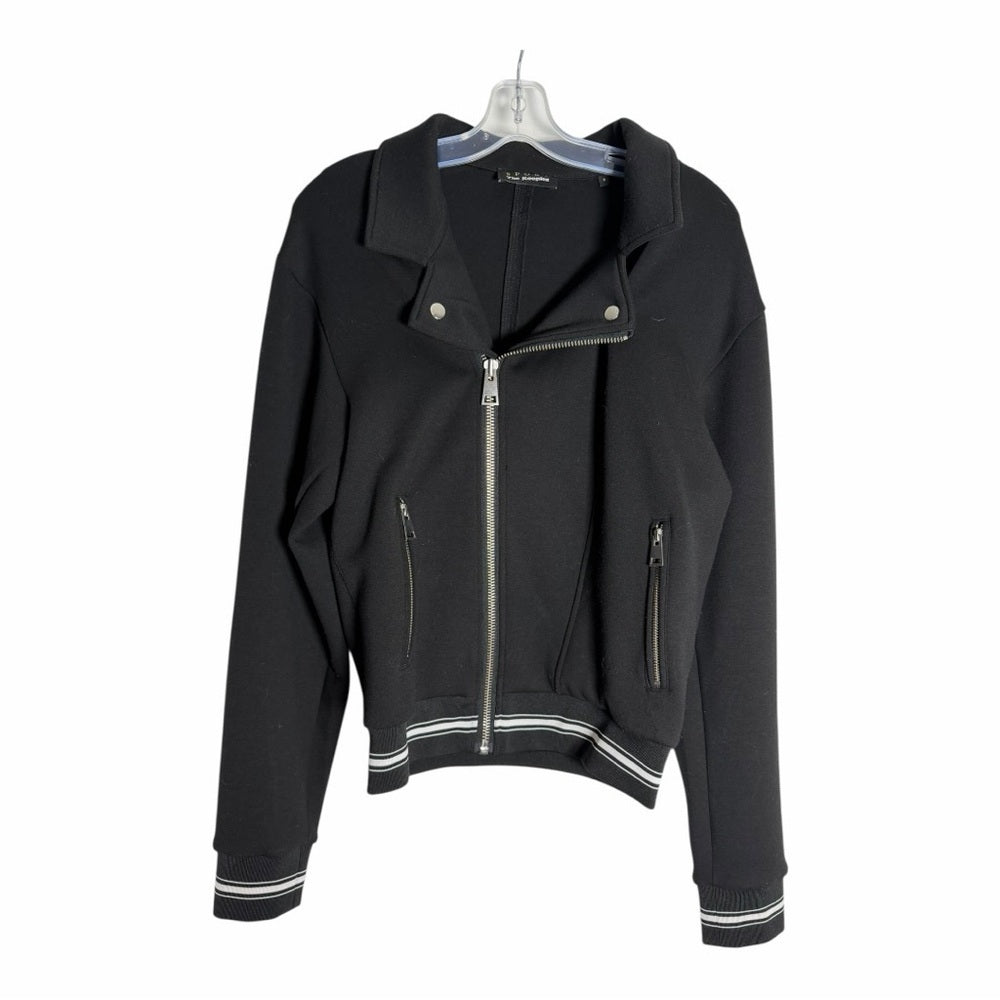 The Kooples Black Bomber Jacket - Casual- Sporty - Size M - Reg. $395