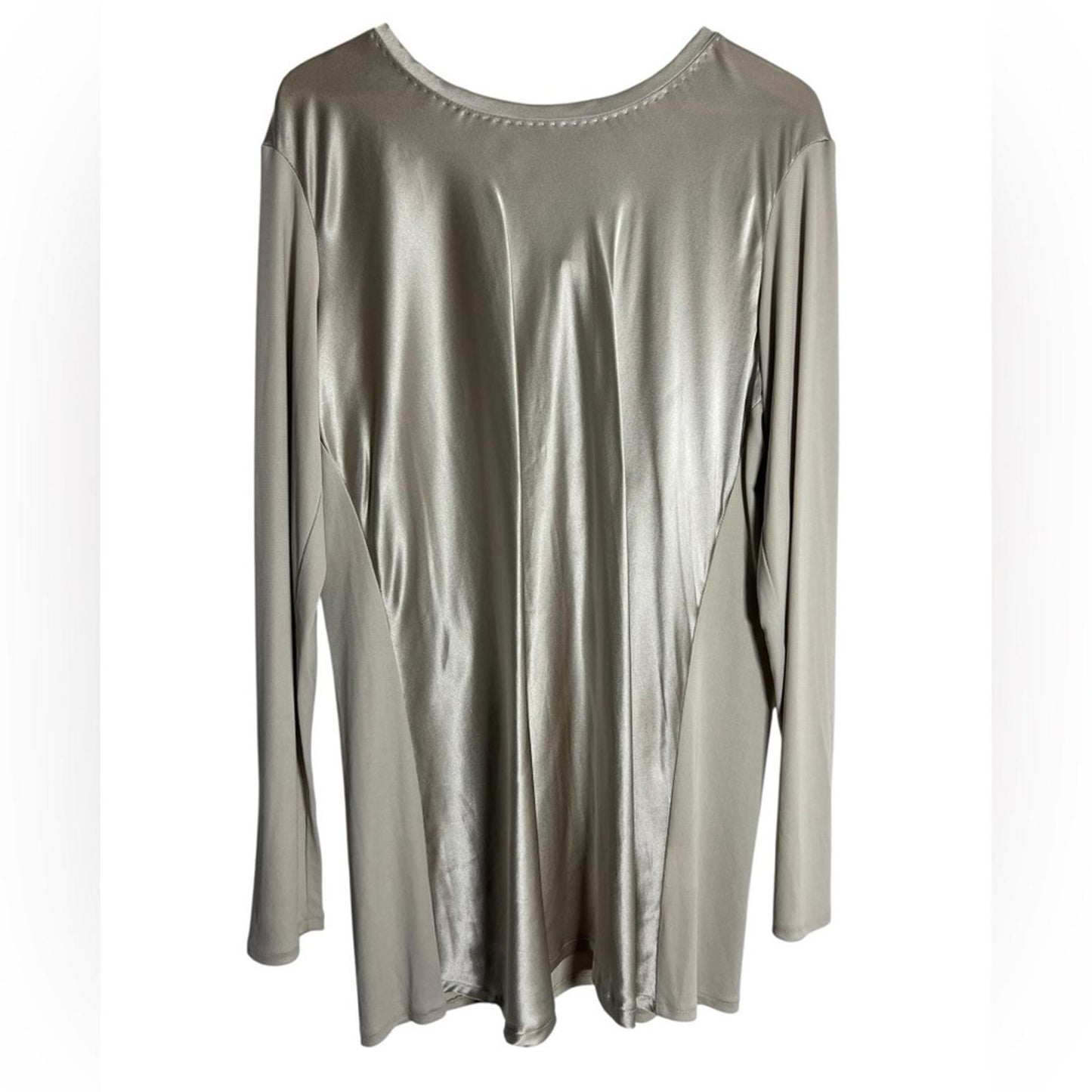 Marina Rinaldi Silver Silk Tunic