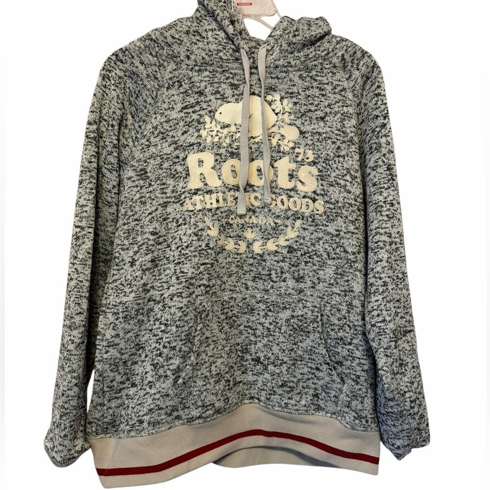 Roots Women's Black and White Hoodie - Casual Wear - Size M