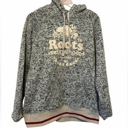 Roots Women's Black and White Hoodie - Casual Wear - Size M