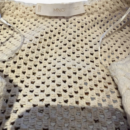 Mango Creme Knit cardigan - Elevated Casual Clothing - Size L