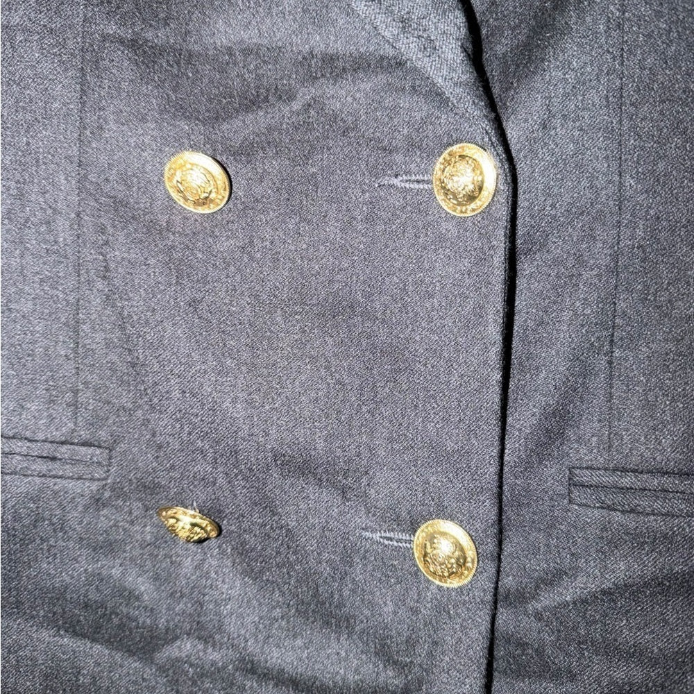 Holt Renfrew, Women's Double-Breasted Gray Blazer, Elevated Office wear - Size 8