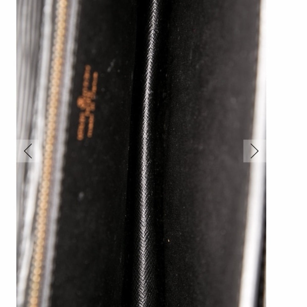 Louis Vuitton Black Clutch with Gold Accents