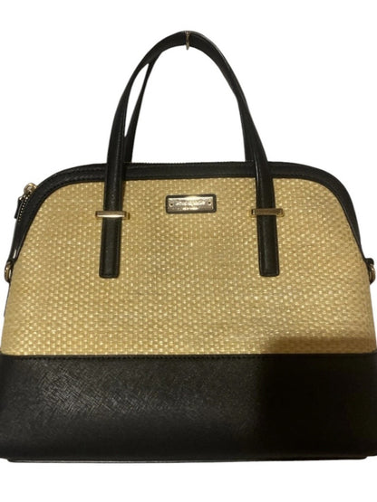 kate spade Black and Beige Two-Tone Dome Satchel